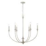 Capital Lighting 443061PY Penelope 6 Light Chandelier Painted Grey