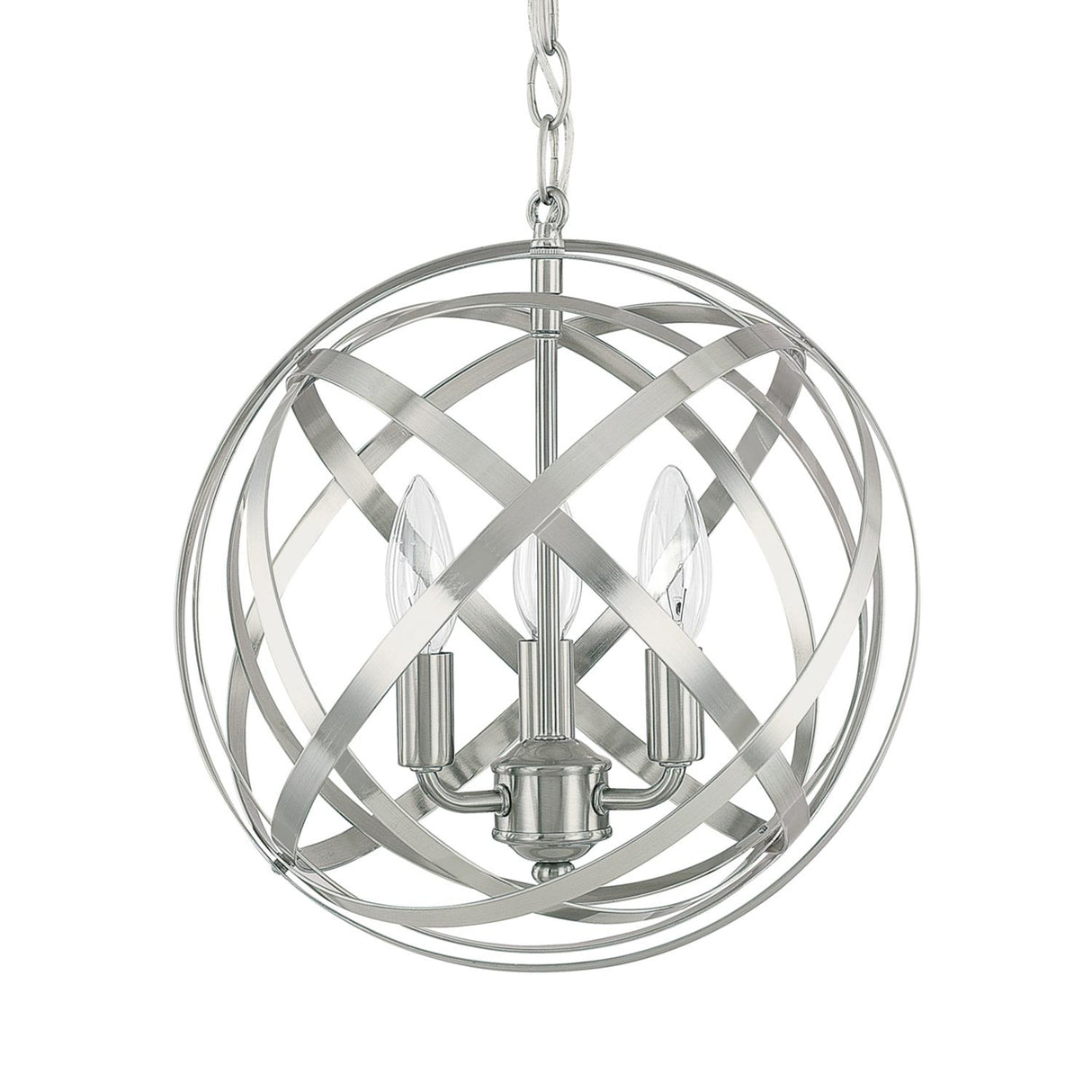 Capital Lighting 4233BN Axis 3 Light Pendant Brushed Nickel