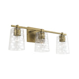 Capital Lighting 143531AD-517 Burke 3 Light Vanity Aged Brass