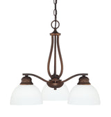 Capital Lighting 4034BB-212 Stanton 3 Light Chandelier Burnished Bronze