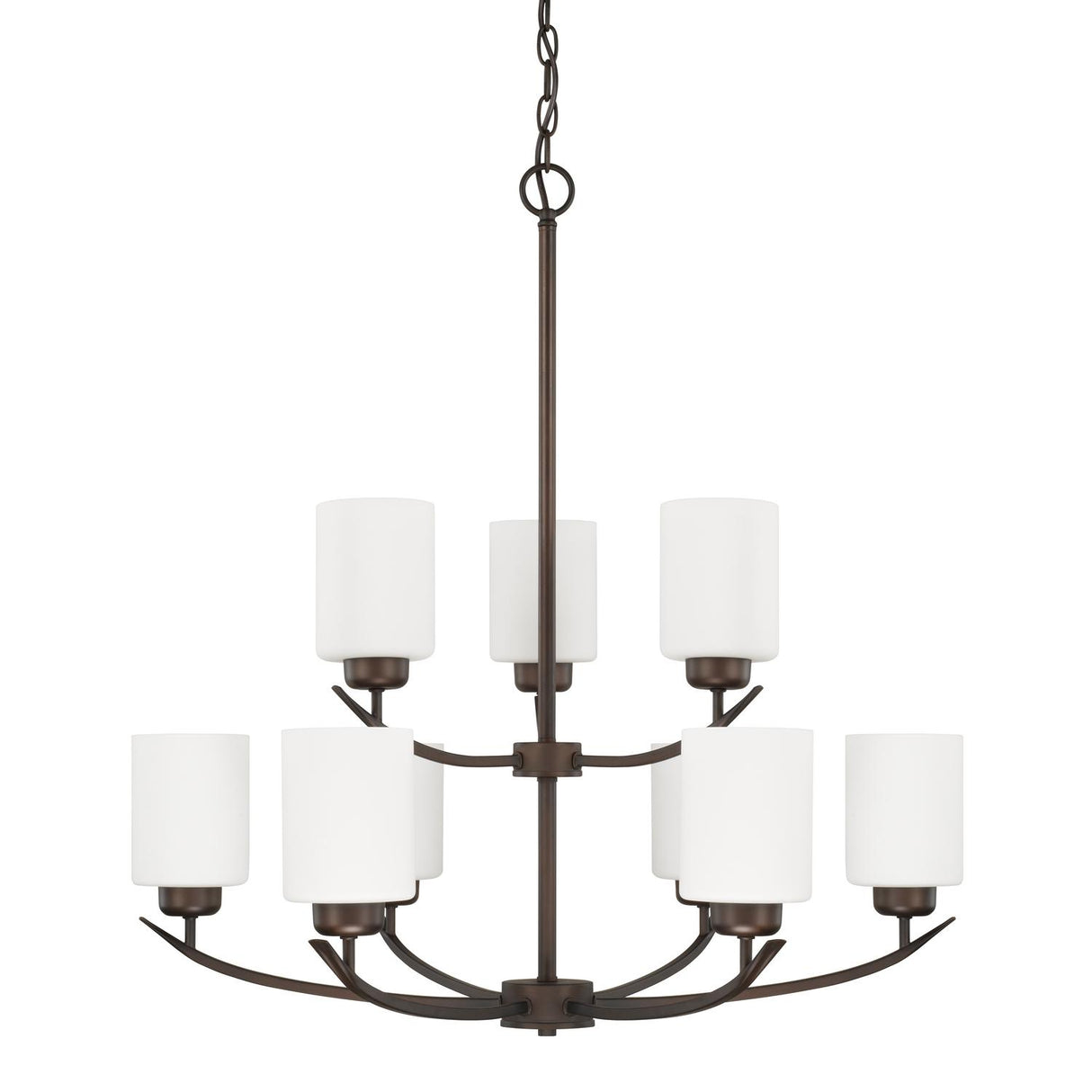 Capital Lighting 415291BZ-338 Dixon 9 Light Chandelier Bronze