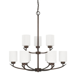 Capital Lighting 415291BZ-338 Dixon 9 Light Chandelier Bronze