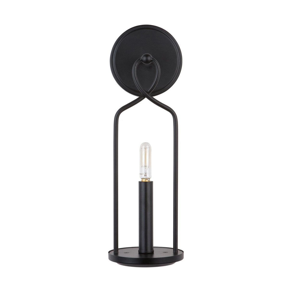 Capital Lighting 631611MB Sonnet 1 Light Sconce Matte Black