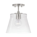 Capital Lighting 346912BN Baker 1 Light Pendant Brushed Nickel