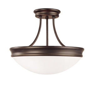 Capital Lighting 2037OR Hansen 3 Light Semi-Flush Oil Rubbed Bronze