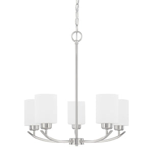 Capital Lighting 415251BN-338 Dixon 5 Light Chandelier Brushed Nickel