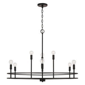 Capital Lighting 448791MB Fuller 9 Light Chandelier Matte Black