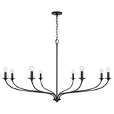 Capital Lighting 449981MB Dolan 8 Light Chandelier Matte Black