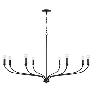 Capital Lighting 449981MB Dolan 8 Light Chandelier Matte Black