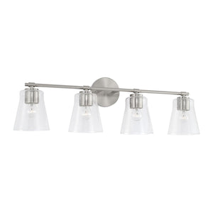 Capital Lighting 146941BN-533 Baker 4 Light Vanity Brushed Nickel