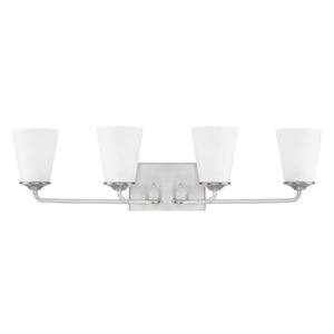Capital Lighting 114141BN-331 Braylon 4 Light Vanity Brushed Nickel