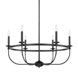 Capital Lighting 425161MB Rylann 6 Light Chandelier Matte Black