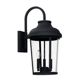 Capital Lighting 927031BK Dunbar 3 Light Outdoor Wall Lantern Black