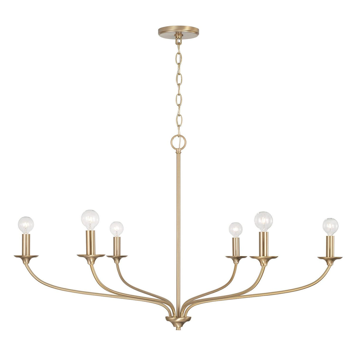 Capital Lighting 449961MA Dolan 6 Light Chandelier Matte Brass