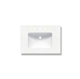 2inch - 30" Blizzard (BZ) Quartz Top - 8" widespread