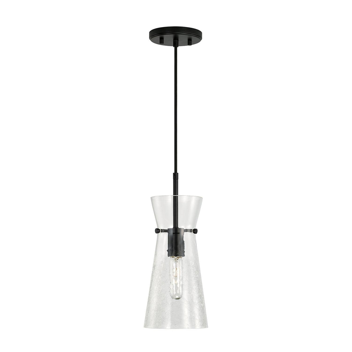 Capital Lighting 342411MB Mila 1 Light Pendant Matte Black