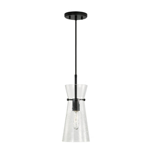 Capital Lighting 342411MB Mila 1 Light Pendant Matte Black