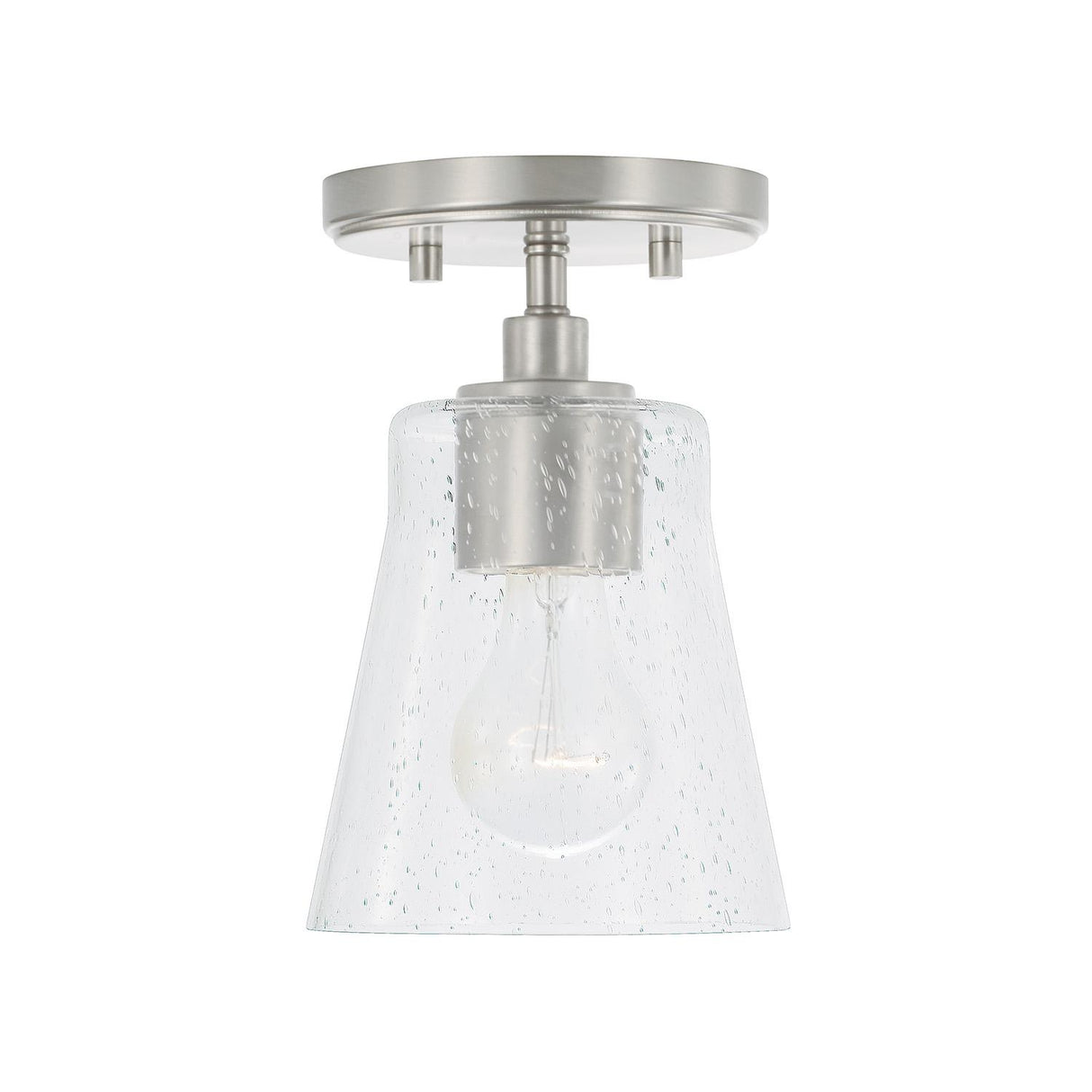 Capital Lighting 346911BN-533 Baker 1 Light Pendant Brushed Nickel