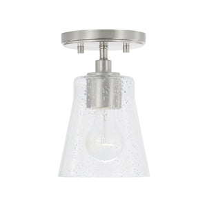 Capital Lighting 346911BN-533 Baker 1 Light Pendant Brushed Nickel