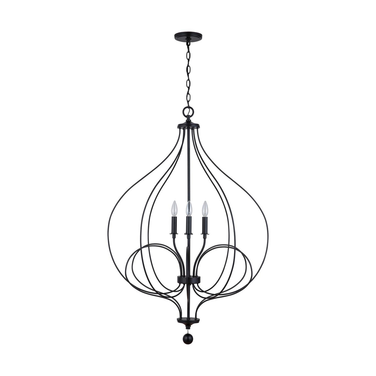 Capital Lighting 531641MB Sonnet 4 Light Foyer Matte Black