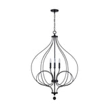 Capital Lighting 531641MB Sonnet 4 Light Foyer Matte Black