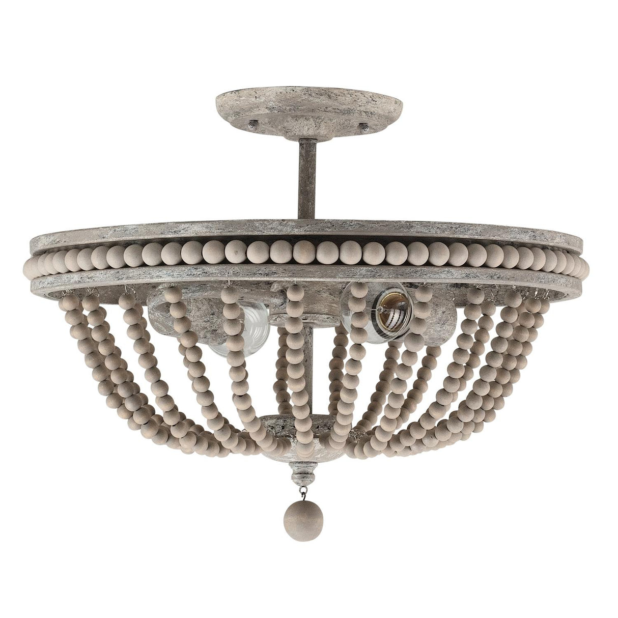 Capital Lighting 229521MS Kayla 2 Light Semi Flush Mystic Sand