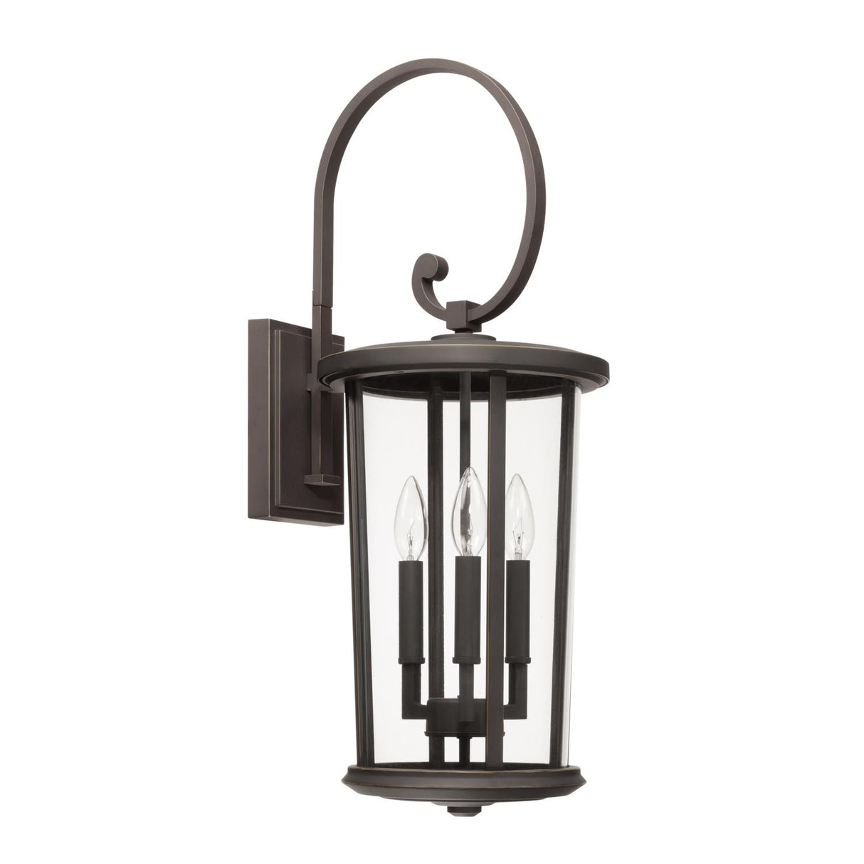 Capital Lighting 926731OZ Howell 3 Light Outdoor Wall Lantern Oiled Bronze