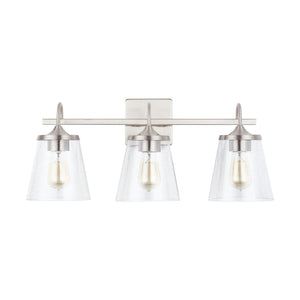 Capital Lighting 139132BN-496 Jayne 3 Light Vanity Brushed Nickel