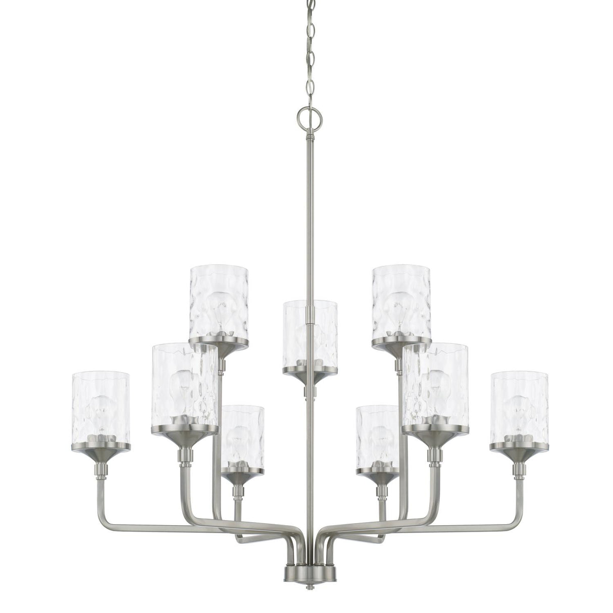 Capital Lighting 428891BN-451 Colton 9 Light Chandelier Brushed Nickel