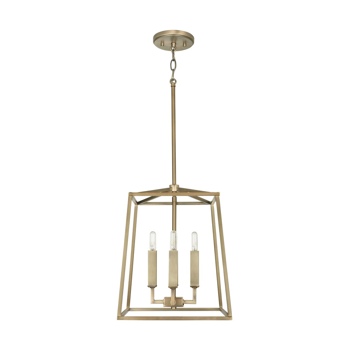 Capital Lighting 537641AD Thea 4 Light Foyer Aged Brass