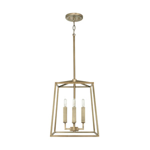 Capital Lighting 537641AD Thea 4 Light Foyer Aged Brass