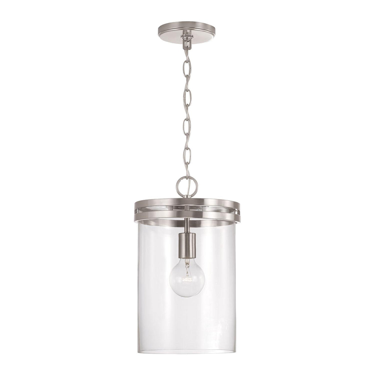 Capital Lighting 348711BN Fuller 1 Light Pendant Brushed Nickel