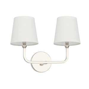 Capital Lighting 119321PN-674 Dawson 2 Light Vanity Polished Nickel
