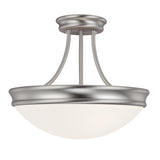 Capital Lighting 2037MN Hansen 3 Light Semi-Flush Matte Nickel