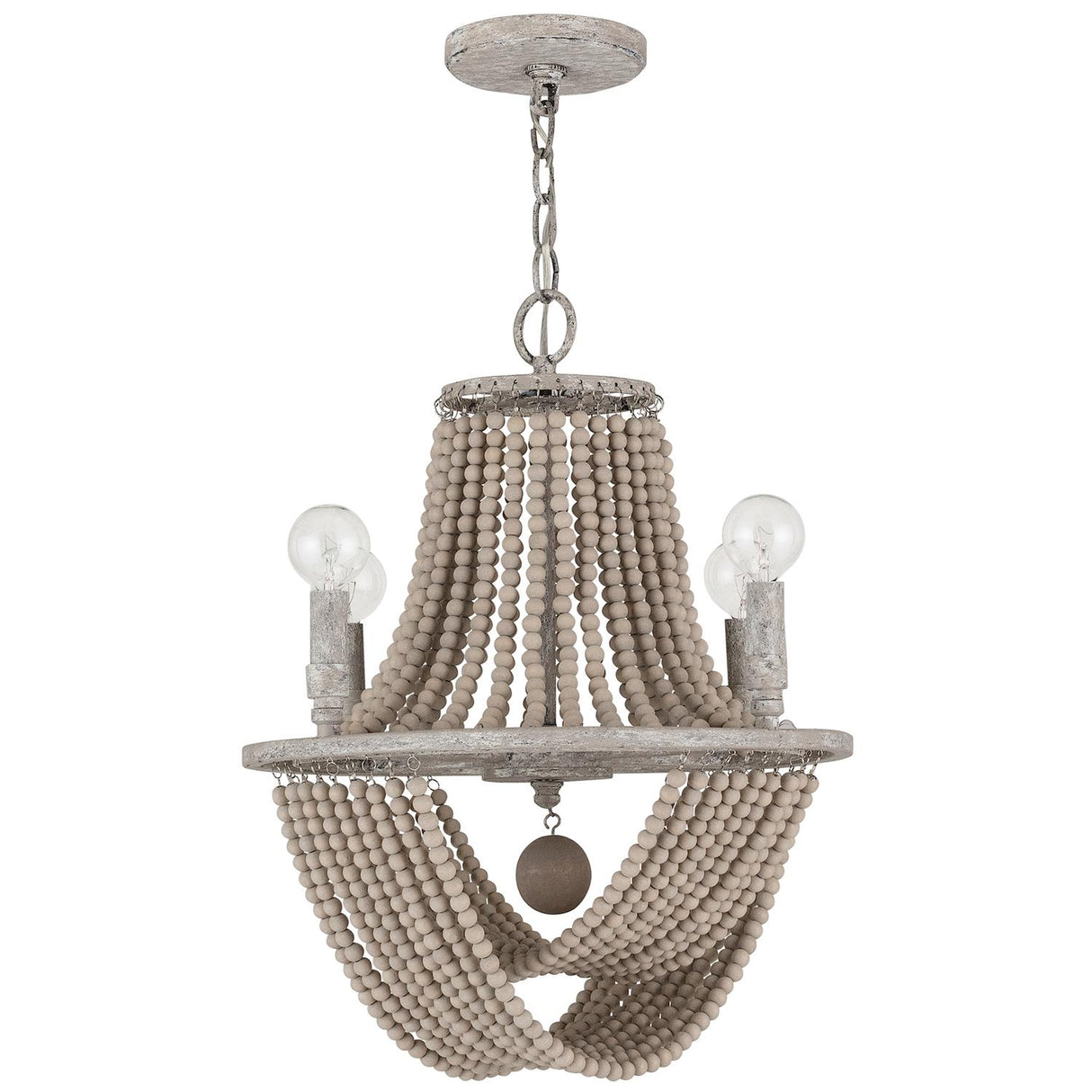 Capital Lighting 429541MS Kayla 4 Light Chandelier Mystic Sand