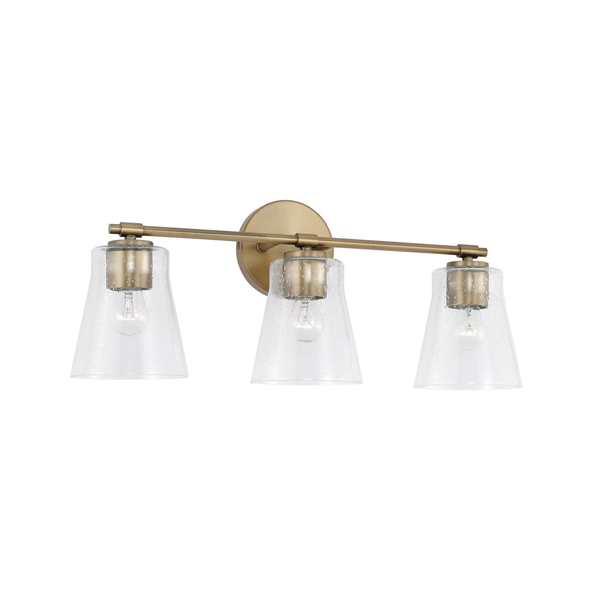 Capital Lighting 146931AD-533 Baker 3 Light Vanity Aged Brass