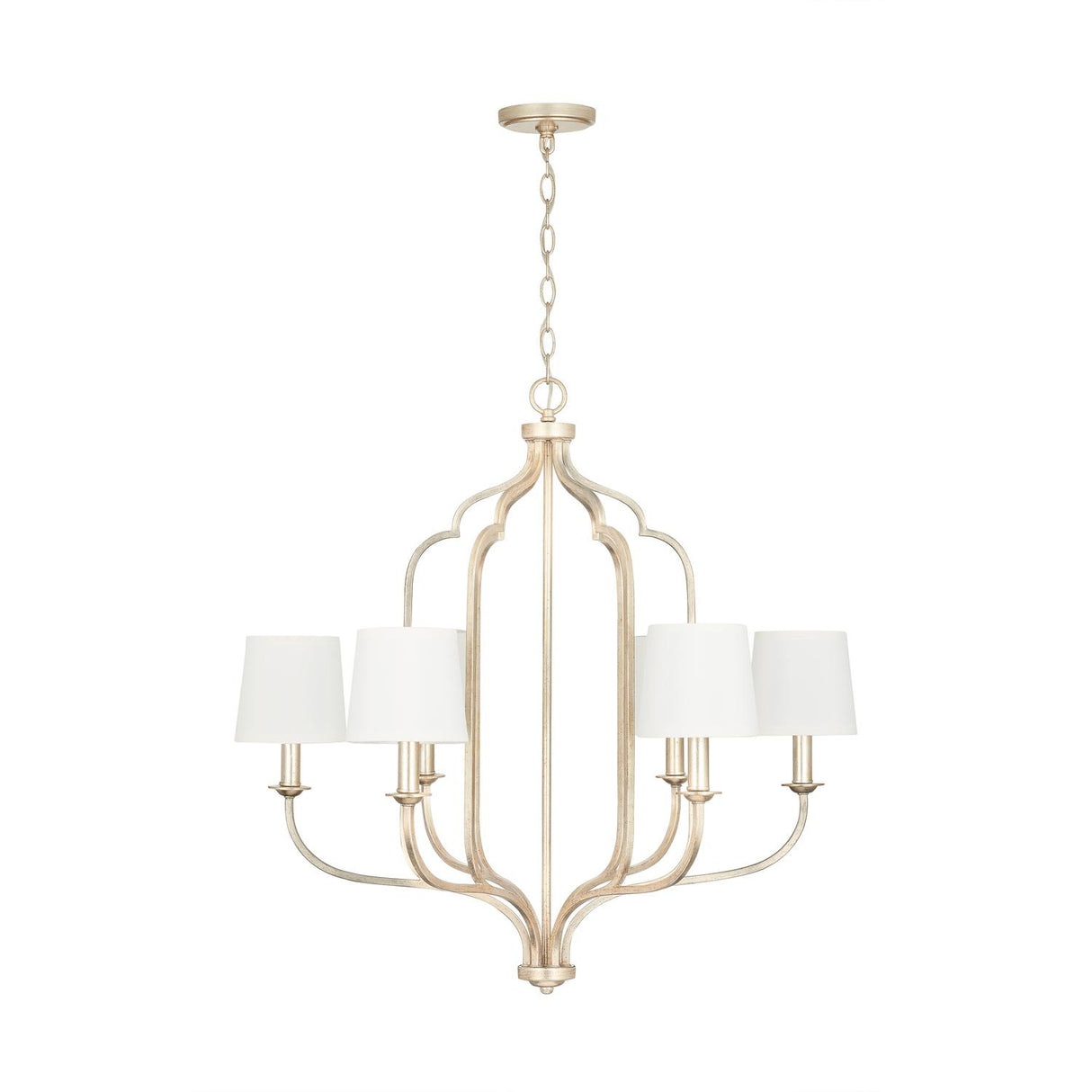 Capital Lighting 438761WG-698 Ophelia 6 Light Chandelier Winter Gold