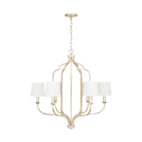 Capital Lighting 438761WG-698 Ophelia 6 Light Chandelier Winter Gold