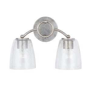 Capital Lighting 137921AS-488 Oran 2 Light Vanity Antique Silver