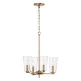 Capital Lighting 348641AD-538 Portman 4 Light Pendant Aged Brass