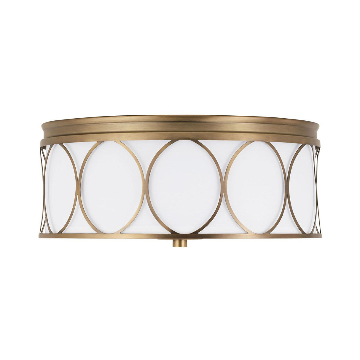 Capital Lighting 225131AD-683 Rylann 3 Light Flush Aged Brass