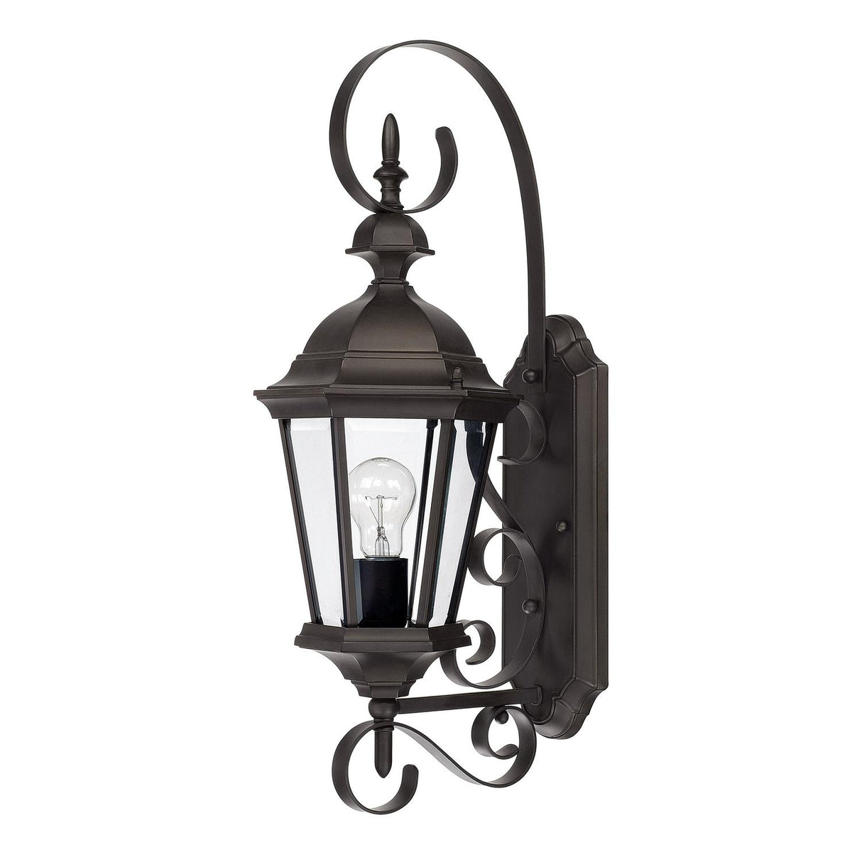 Capital Lighting 9721OB Carriage House 1 Light Outdoor Wall Lantern Old Bronze