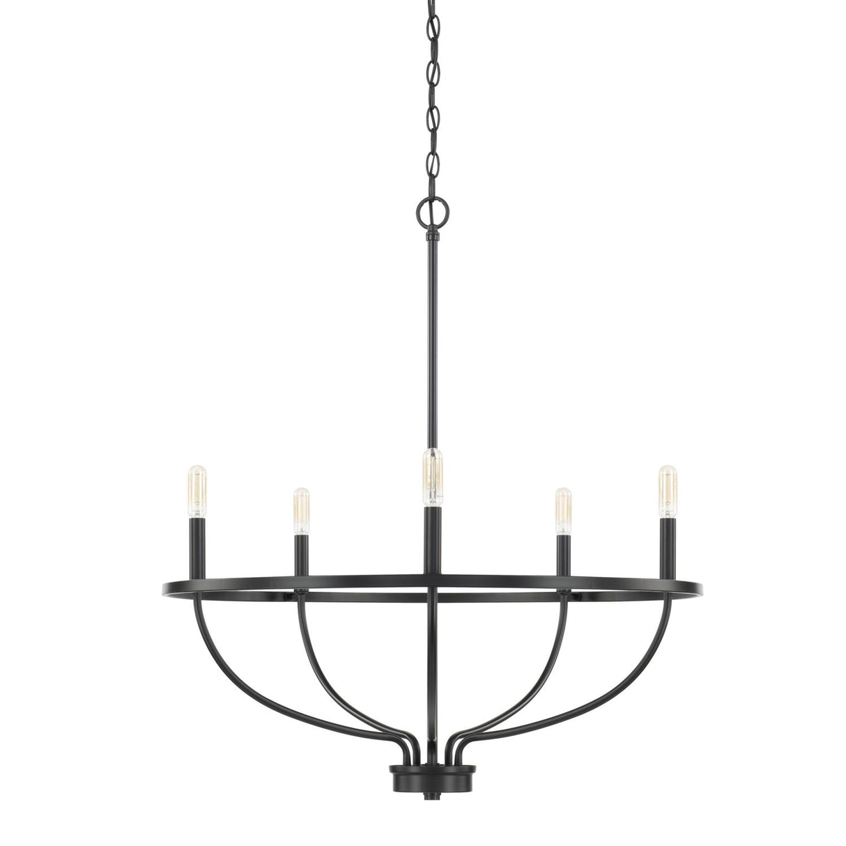 Capital Lighting 428551MB Greyson 5 Light Chandelier Matte Black