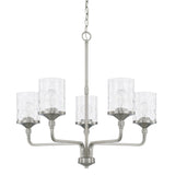 Capital Lighting 428851BN-451 Colton 5 Light Chandelier Brushed Nickel