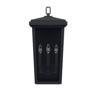 Capital Lighting 926232BK Donnelly 3 Light Outdoor Wall Lantern Black