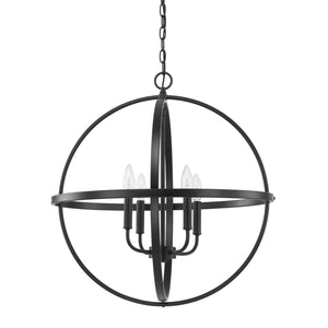 Capital Lighting 317542MB Hartwell 4 Light Pendant Matte Black