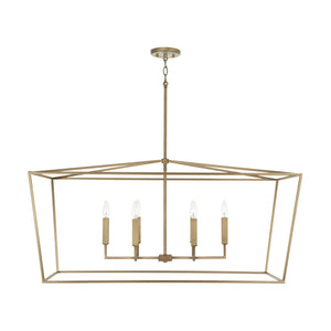 Capital Lighting 837661AD Thea 6 Light Island Aged Brass