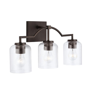 Capital Lighting 139331BZ-500 Carter 3 Light Vanity Bronze