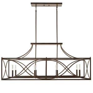 Capital Lighting 829181NG Tybee 8 Light Island Nordic Grey