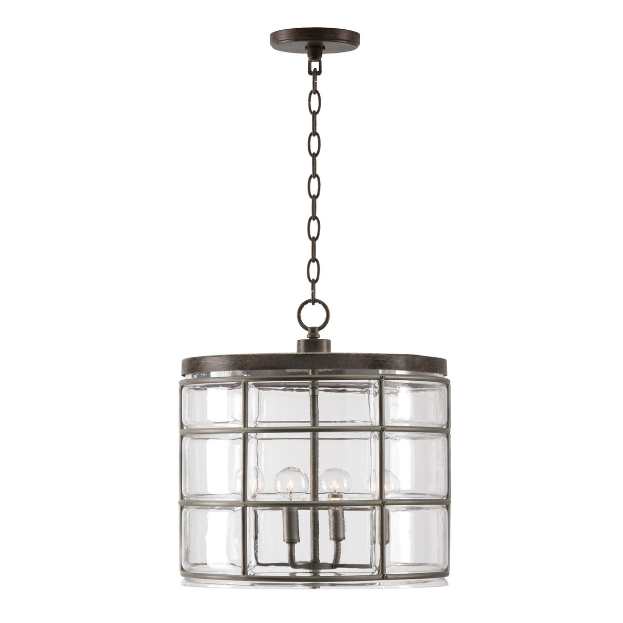 Capital Lighting 329441UG Colby 4 Light Pendant Urban Grey